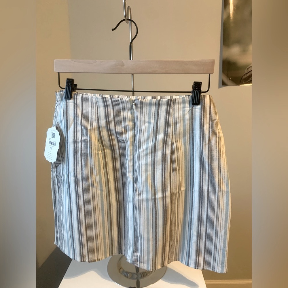 ALTAR’D STATE Stripped Linen Mini Skirt Size M